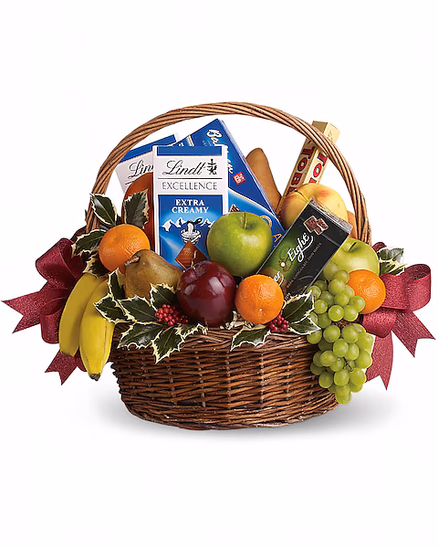 Fruits and Sweets Christmas Basket